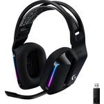 Logitech G733 Lightspeed Black gaming slušalke, 3.5 mm/USB/brezžične, modra/črna, 26dB/mW, mikrofon