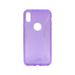 Chameleon Apple iPhone X / XS - Gumiran ovitek (TPU) - vijolično-prosojen SLine
