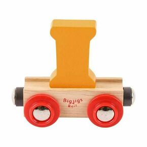 Bigjigs Toys Bigjigs Rail Wagon lesena vlakovna pot - črka I
