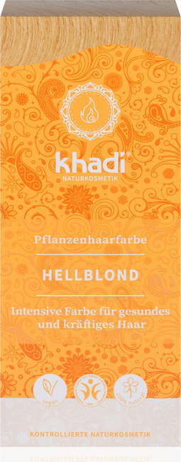 "Khadi® Rastlinska barva za lase svetlo blond - 100 g"