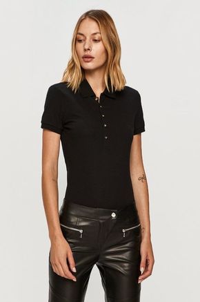 Lauren Ralph Lauren t-shirt - črna. Lahek T-shirt iz kolekcije Lauren Ralph Lauren. Model izdelan iz tanke