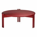 Rdeča okrogla mizica iz masivnega bora ø 80 cm Sticks – Karup Design