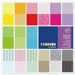 WEBHIDDENBRAND Playbox Barvni papirji z motivom, 30 listov, 305 x 305 mm