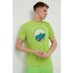Športna kratka majica Jack Wolfskin Hiking zelena barva - zelena. Športna kratka majica iz kolekcije Jack Wolfskin. Model izdelan iz hitrosušečega materiala.