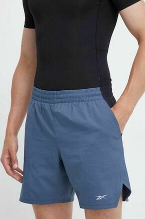Kratke hlače za tek Reebok - modra. Kratke hlače za tek iz kolekcije Reebok. Model izdelan iz recikliranega materiala.