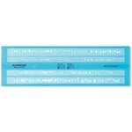 STAEDTLER šablona 3,5 mm &amp; 5 mm, prozorno-modra 572 FL