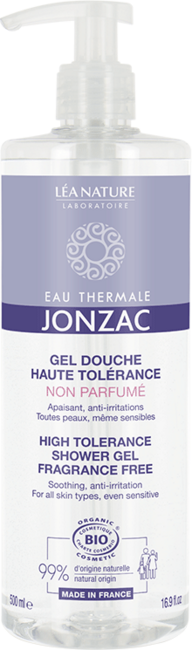 "Eau Thermale JONZAC Gel za tuširanje brez dišav High Tolerance - 500 ml"