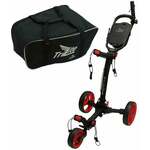 Axglo TriLite SET Black/Red Ročni voziček za golf