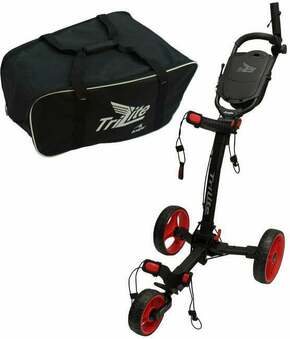 Axglo TriLite SET Black/Red Ročni voziček za golf