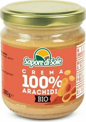 Sapore di Sole Bio 100% arašidova krema - 180 g