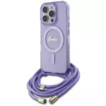 Ovitek Guess GUHMP16LHCTSGNSU iPhone 16 Pro 6.3" purple hardcase Crossbody Cord Script MagSafe (GUHMP16LHCTSGNSU)
