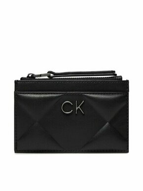 Calvin Klein Etui za kreditne kartice Re-Lock Quilt Cardholder K60K611372 Črna