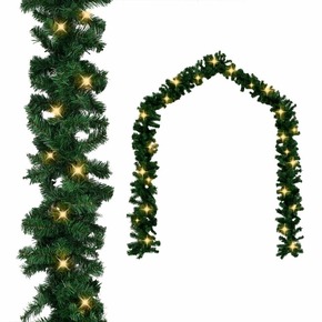 VidaXL Božična girlanda z LED lučkami 10 m