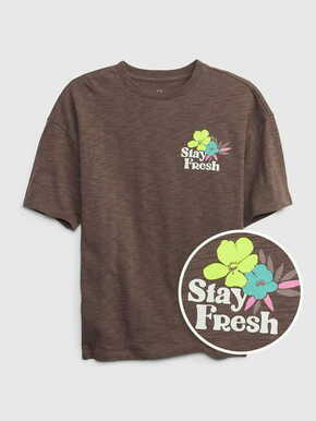 Gap Dětské tričko s potiskem Stay Fresh XL