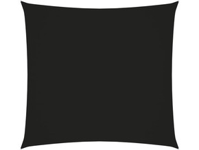 VIDAXL Senčno jadro oksford blago kvadratno 7x7 m črno
