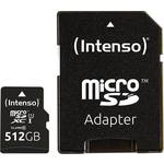 spominska kartica micro sd z adapterjem intenso 3423493 512 gb 45 mb/s