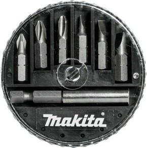 MAKITA 7-delni set vijačnih nastavkov + adapter D-73265