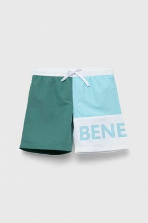 Otroške kopalne kratke hlače United Colors of Benetton - modra. Otroški kopalne kratke hlače iz kolekcije United Colors of Benetton. Model izdelan iz lahkega blaga. Izjemno zračen