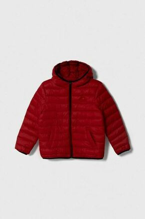 Otroška jakna United Colors of Benetton rdeča barva - rdeča. Otroški jakna iz kolekcije United Colors of Benetton. Delno podložen model