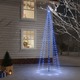 vidaXL Božično drevo s konico 310 modrih LED diod 300 cm