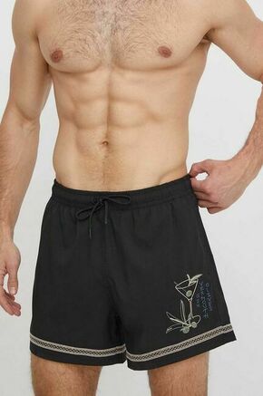 Kopalne kratke hlače Abercrombie &amp; Fitch črna barva - črna. Kopalne kratke hlače iz kolekcije Abercrombie &amp; Fitch
