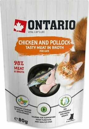 Ontario piščanec in trska v juhi - 80 g