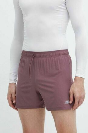 Kratke hlače za tek New Balance vijolična barva