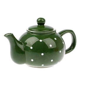 Zelen keramičen čajnik Dakls Dots
