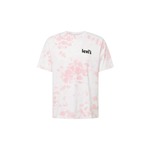 Bombažna kratka majica Levi's roza barva - roza. Ohlapna kratka majica iz kolekcije Levi's. Model izdelan iz tanke, elastične pletenine. Material, ki je izjemno prijeten na otip.