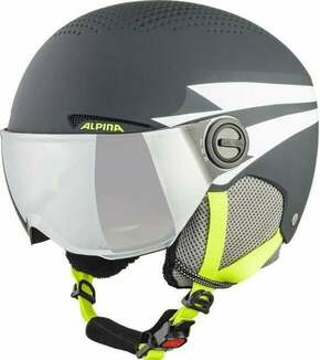 Alpina Zupo Visor Q-Lite Junior Ski helmet Charcoal/Neon Matt M Smučarska čelada