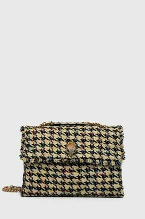 Torbica Kurt Geiger London - pisana. Velika torbica iz kolekcije Kurt Geiger London. Model na zapenjanje