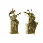NEW Okrasna Figura DKD Home Decor 31 x 18 x 45 cm Zlat Glasba (2 kosov)