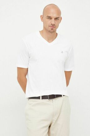 Bombažna kratka majica Marc O'Polo bela barva - bela. Lahkotna kratka majica iz kolekcije Marc O'Polo. Model izdelan iz tanke