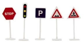 Prometni znaki 14 kom plastični 5