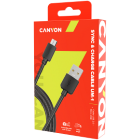 WEBHIDDENBRAND Polnilni kabel CANYON Micro USB na USB 2.0