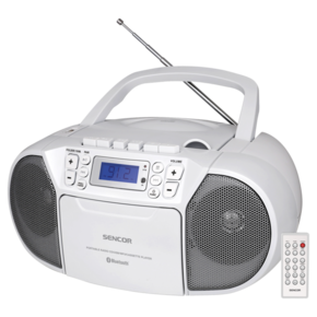 Sencor SPT 3907 W Prenosni Bluetooth CD radio MP3/SD/USB/AUX