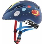 Uvex Kid 2 CC otroška kolesarska čelada, Dark Blue Rocket Mat 46-52 cm