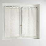 Kremno bele prosojne zavese v kompletu 2 ks 60x90 cm Haltona – douceur d'intérieur