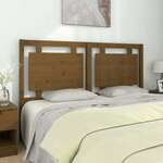 Greatstore Vzglavje postelje, medeno rjava, 155,5x4x100 cm, masivni bor