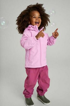 Otroška vodoodporna jakna Reima Kallahti roza barva - roza. Otroška jakna iz kolekcije Reima. Delno podložen model