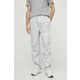Hlače Calvin Klein Jeans moški, siva barva - siva. Hlače iz kolekcije Calvin Klein Jeans. Model izdelan iz enobarvnega materiala. Poliester zagotavlja večjo odpornost na gubanje.