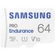 Samsung PRO Endurance micro SDXC spominska kartica, 64 GB + SD adapter