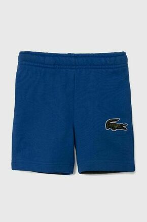 Otroške bombažne kratke hlače Lacoste - modra. Otroški kratke hlače iz kolekcije Lacoste