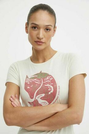 Bombažna kratka majica Fjallraven Arctic Fox T-shirt ženska
