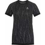 Odlo The Blackcomb Light Short Sleeve Base Layer Women's Black/Space Dye S Tekaška majica s kratkim rokavom
