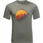 Športna kratka majica Jack Wolfskin Hiking siva barva - siva. Športna kratka majica iz kolekcije Jack Wolfskin. Model izdelan iz hitrosušečega materiala.