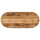 vidaXL Mizna plošča 120x50x3,8 cm ovalna trden robusten mangov les
