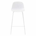 Bel plastičen barski stol 92,5 cm Whitby – Unique Furniture