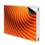 tulup.si Pokrov radiatorja Oranžni valovi 100x60 cm