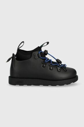 Otroški zimski škornji Native Fitzsimmons črna barva - črna. Zimski čevlji iz kolekcije Native. Delno podloženi model